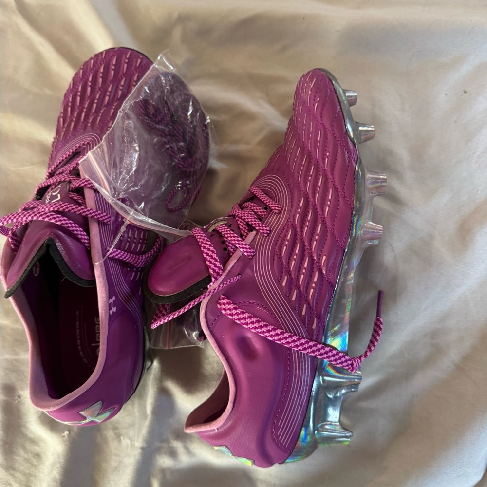 Under Armour Purple cleats